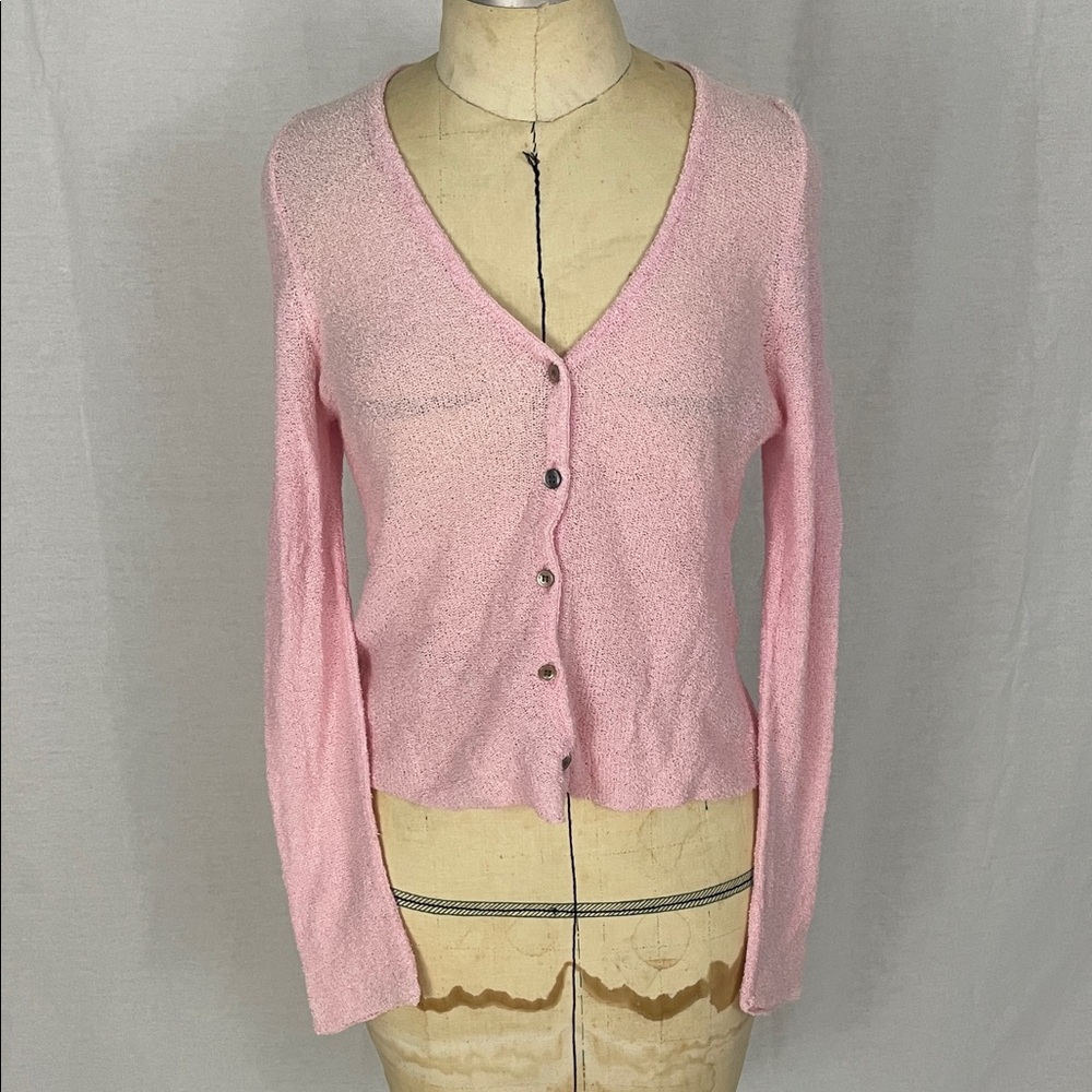 Ballinger Gold Pink Women's Cardigan Size Small